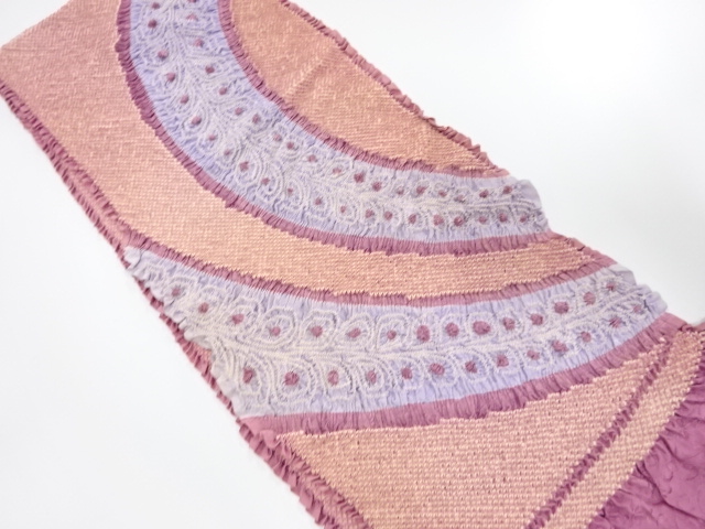 正絹　振袖用　絞り　帯揚げ